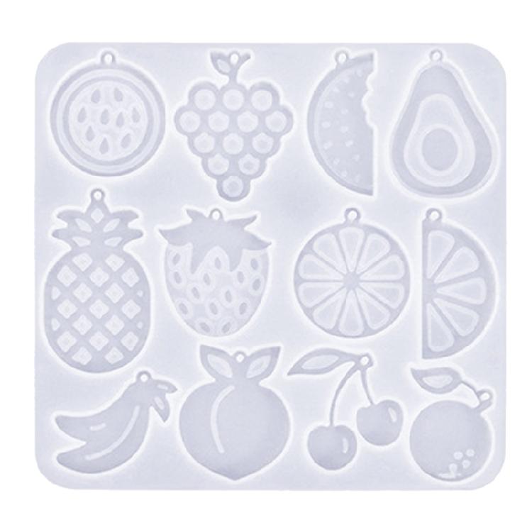 Silicone Earring Molds Resin Drop Jewelry Moulds Fruit/Vegetable Series Jewelry Making Molds for Kids and Teens Crafting