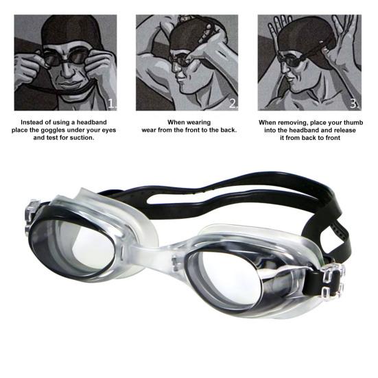 Swimming Goggles Water-Resistant Adjustable Impact-Resistant UV Protection with Elastic Strap Swimming Eyewear Glasses with High Clarity Lens for Kids