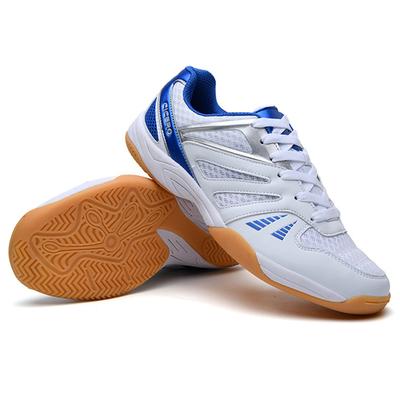 2025 New Arrival White Blue Badminton Unisex Sneakers Light Weight Table Tennis Sneakers Ladies Anti Slip Vollyball Shoes