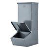 Hog Feeder 2.2 Bushel Metal Double Door Pig Feeder Feeding up to 5 Hogs