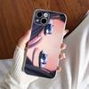 Cute Anime Big Eyes Girl Phone Case For iPhone 17 16 15 14 13 11 12 Pro Max Mini Plus Shockproof Transparent Soft TPU