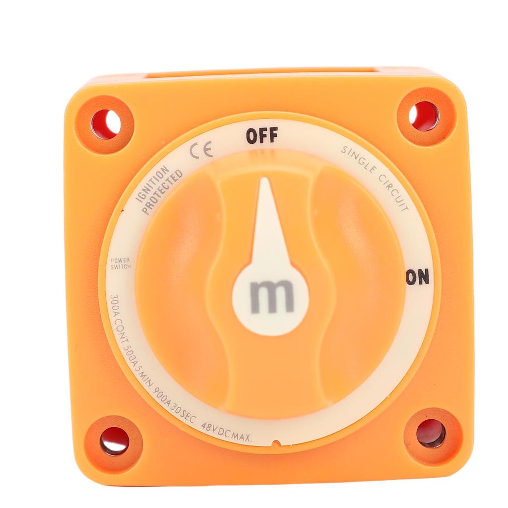 300A Marine Battery Switch Single Circuit ON Off Battery Switch with Knob Battery Disconnect Switch