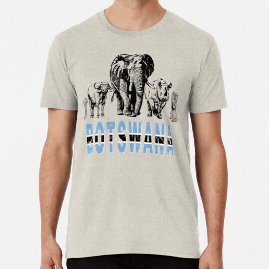 Africa s Big Five For Botswana Fans Size S to 5XL Made in the USA T-Shirt XL