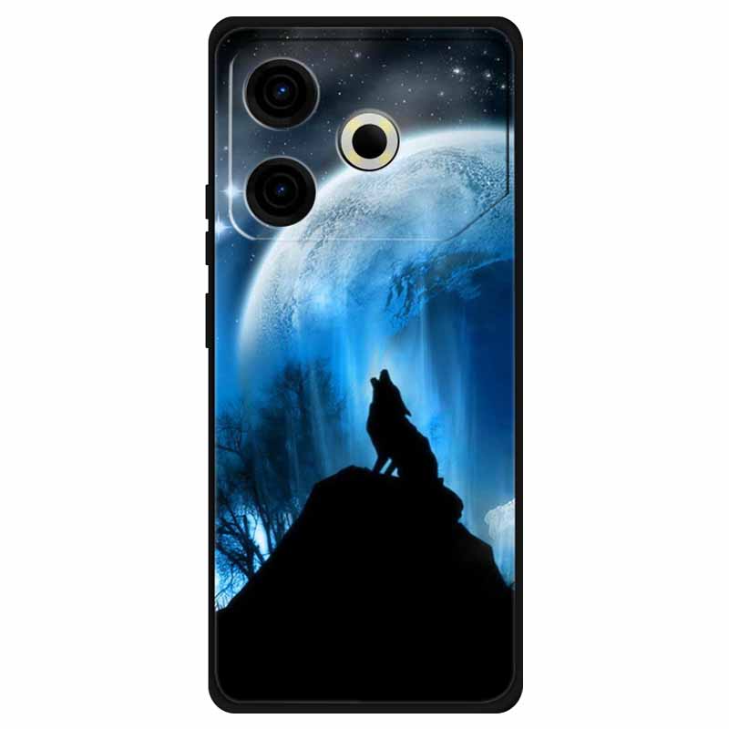 For Tecno Pova 6 Neo Case Silicone Soft Flower Space Fashion Cover For Tecno Phantom X2 Pro Cases Landscape Paint Covers Cute