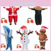 Adult Inflatable Santa Snowman Gingerbread Man Costume For Cosplay And Halloween Parties