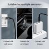 USB C Samice na USB Samec Kabelový Převodník USB2.0 Samec na Typ C Samice Adaptér Funkce Snadné Zapojení a Přehrávání Příslušenství