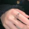 Smiley Adjustable Open Ring for Women - Trendy Niche Design, Perfect for Index Finger.