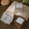 Multipurpose Silicone Faceted Square Planter Mold Geometric Candle Holder Resin Organiser Mould Storage Container Mold