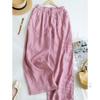 2026 New Stylish Banana Leg Linen Pants: Elastic Waist, Loose, Flattering Wide Legs