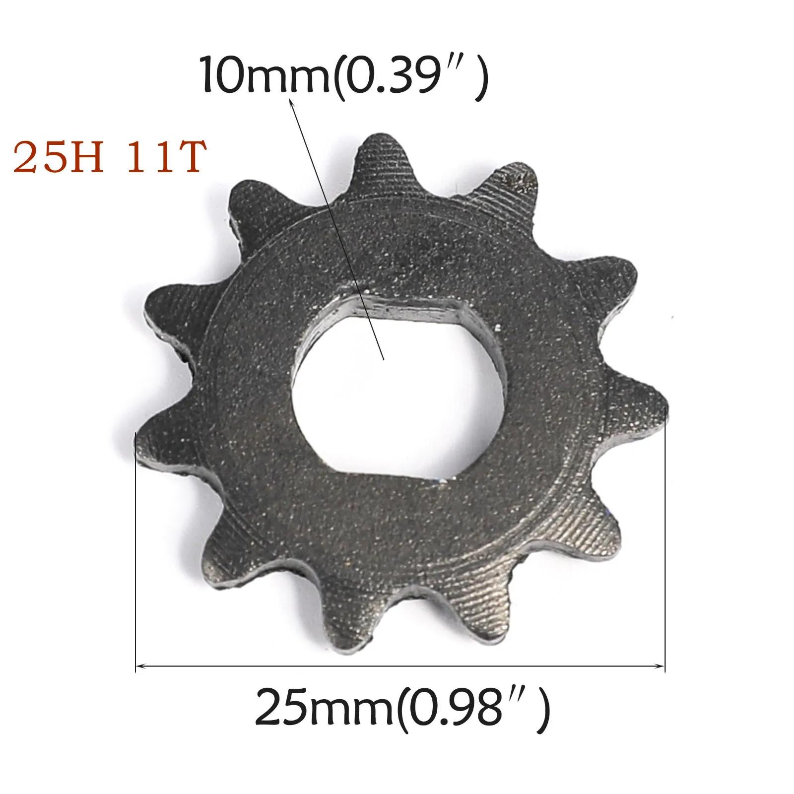 TDPRO 2Pcs Metal 9Tor11T Front Sprocket For T8F 25H Chain 2 Stroke 43cc 47cc 49cc Dirt Bike Scooter ATV Parts Mini Pocket Bikes 25H 11T