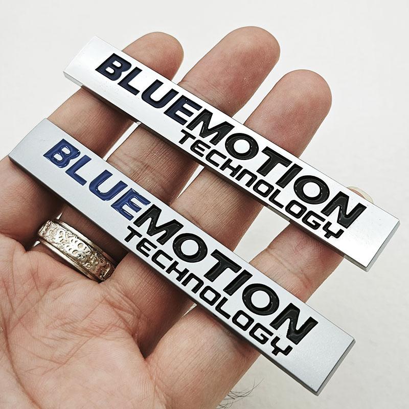 3D Metal Car Logo Bluemotion Emblem Car Rear Trunk Badge Fender Side Sticker Auto for VW Accessories NG5