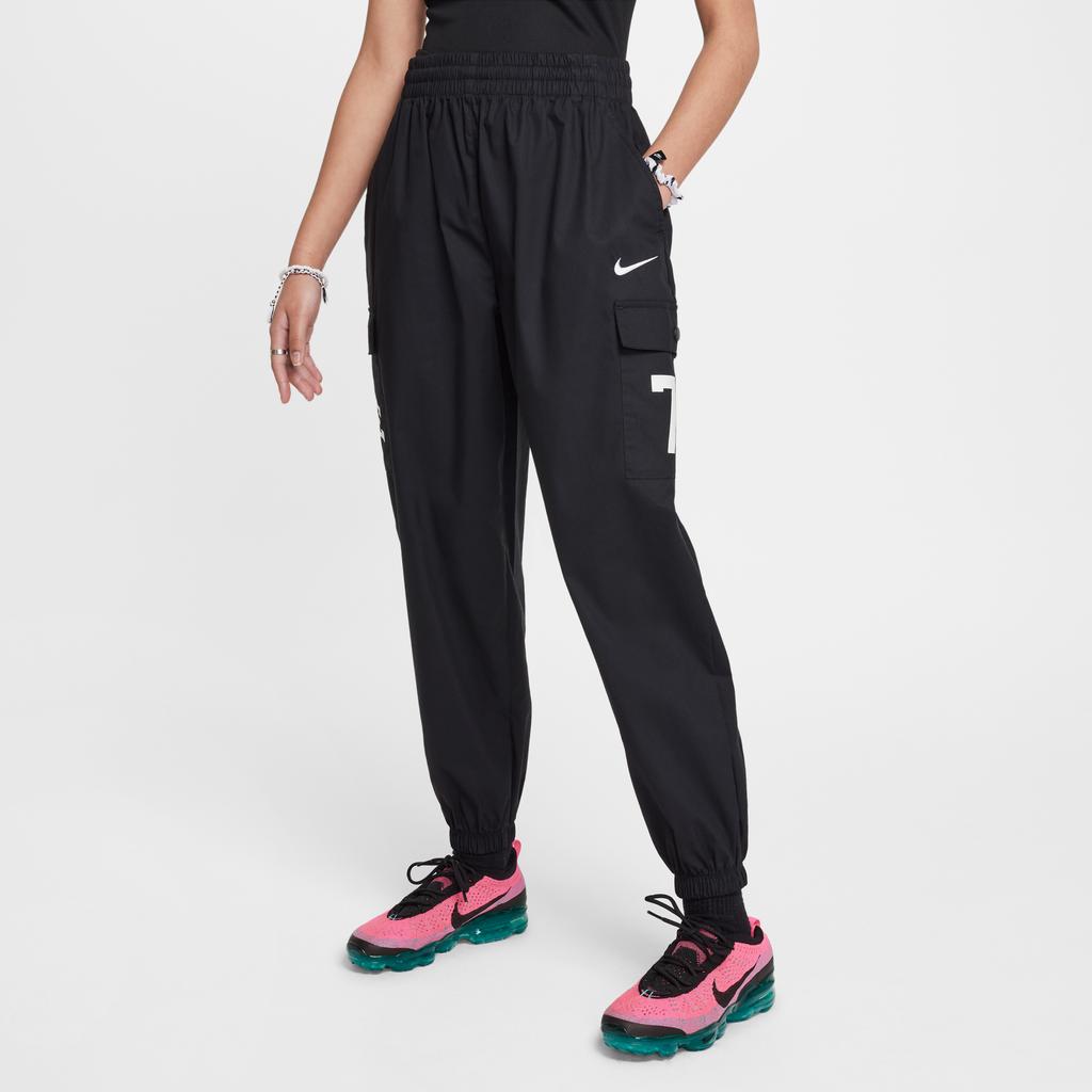 Nike Knitted Sports Pants G NSW Cargo Pant GCEL Letter Print Comfortable Tapered Simple Fashion Men Pants Black IF0390010