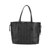 MCM Klassische Monogramm Wende-Ledertasche Große Kapazität Einkaufstasche Unisex Tote Schwarz MWPAAVI02BK001