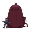 Schoolbag New Solid Color Simple Large Capacity Student Junior High School Primary School Backpack Lightweight Trendy Cool Men's and Women's 