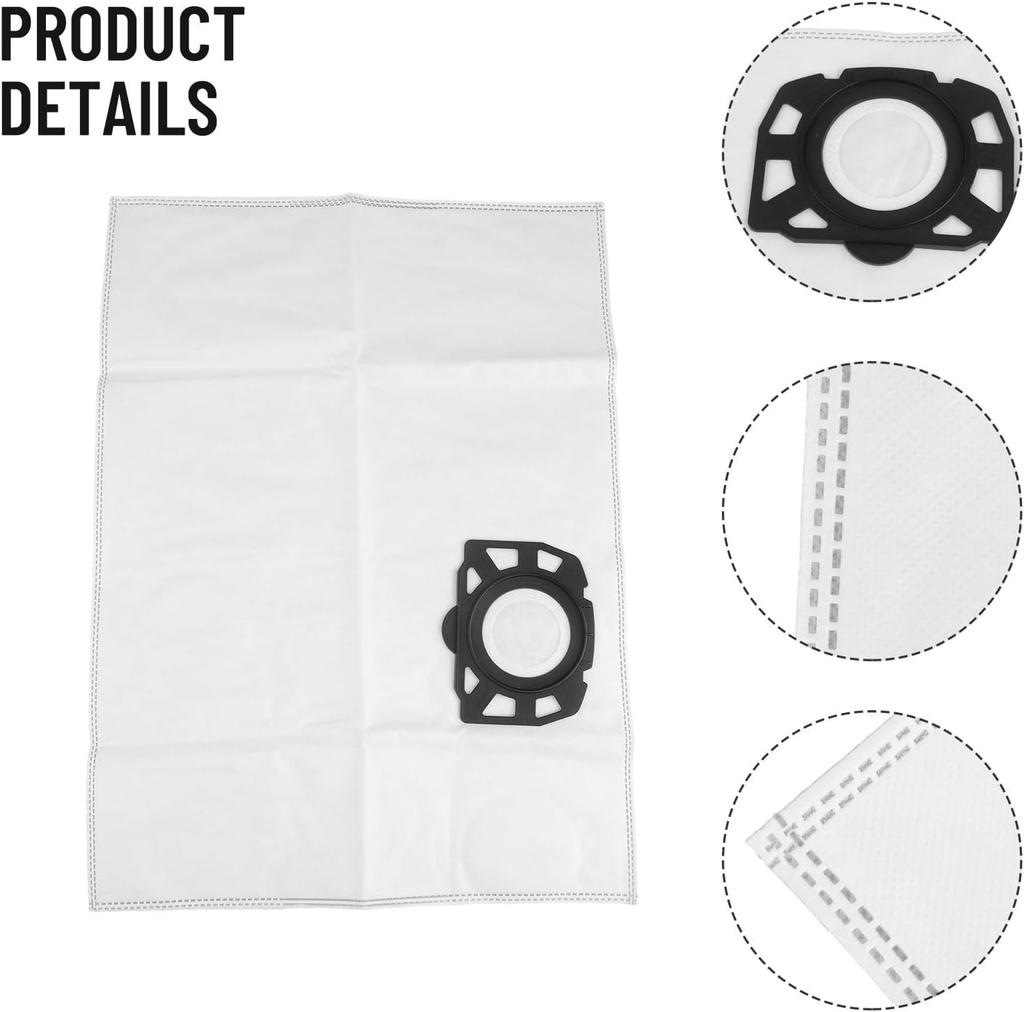 5 dust collection bags for Karcher vacuum cleaner 2.863 314.0 KFI 357 KA 40 WD2 Plus WD3 SE4001 SE4002 robot vacuum cleaner