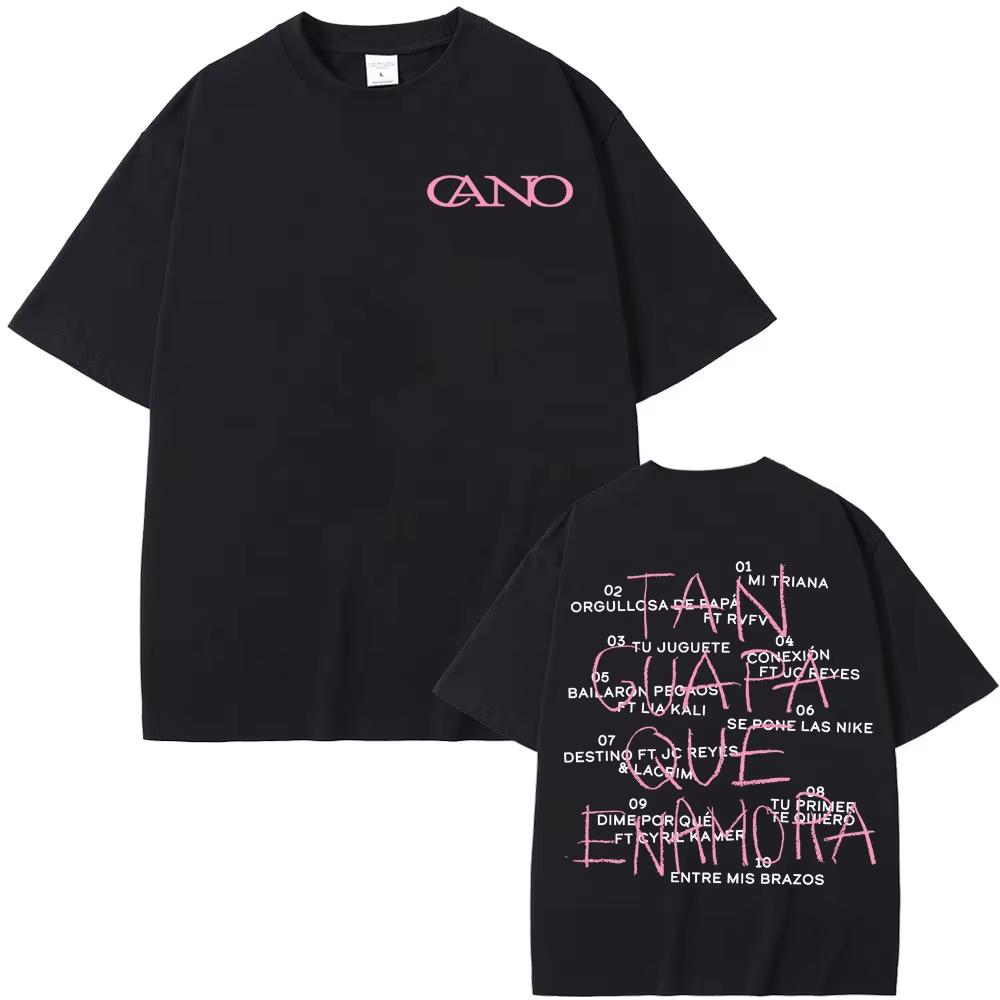 

Rapper Cano Triana Tan Gvapa Qve Enamora Print T Shirt Men Women Fashion Retro Short Sleeve Tshirts Casual ONeck Tshirt S