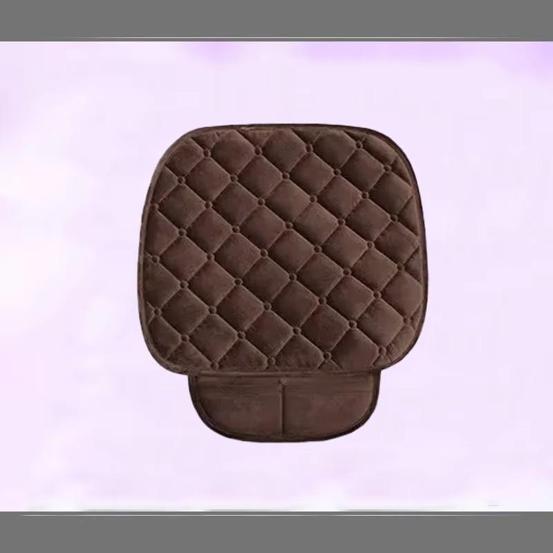 Universal Anti Slip Warm Winter SUV Car Seat Cover Front Rear Seat Cushion Linen Seat Cushion Breathable Protective Cushion Aut