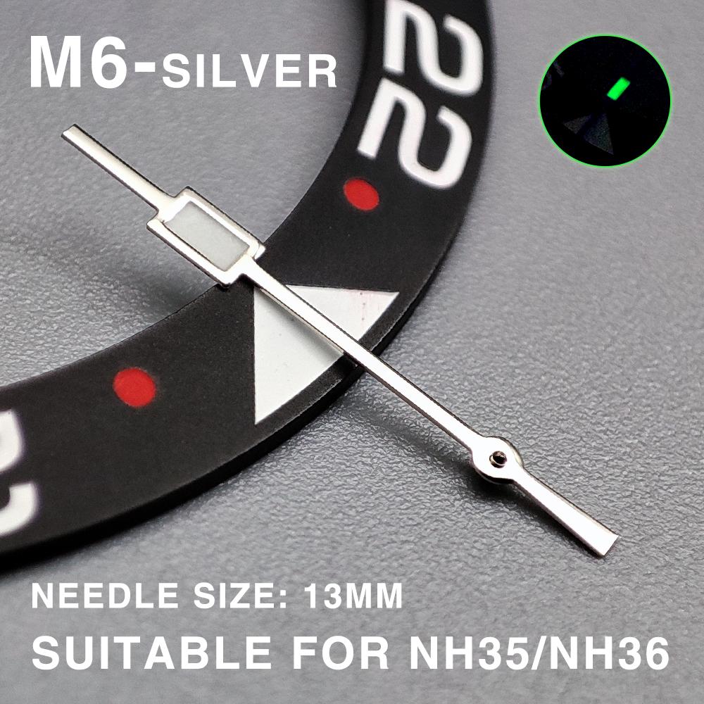 High quality watch pointer green glow suitable for NH35 NH36 movement watch pointer Parts Replacement personalized second hand