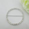 10pcs Rhinestone Buckle Big Round for Wedding Invitation Card 40mm Innner Bar