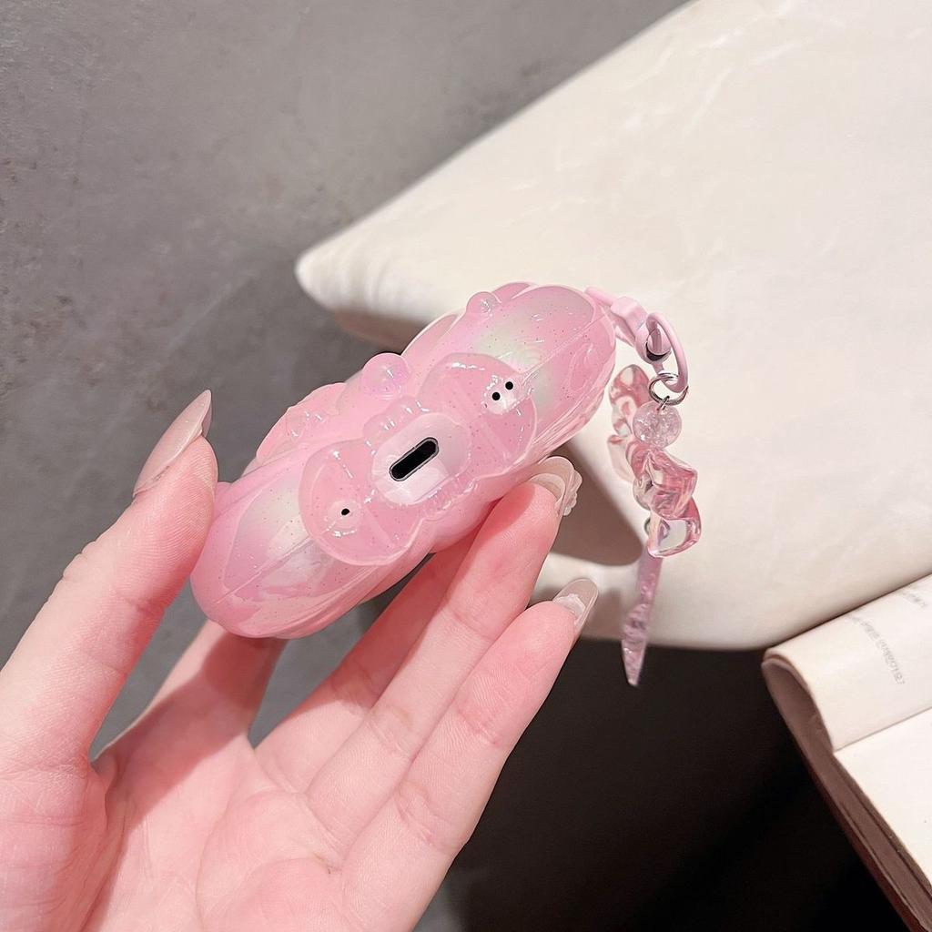 Conch Glitter Cowry Case for Apple AirPods 4 Earphone Protective Case for AirPods Pro 3 2 Charging Cover for AirPods 3 2 1