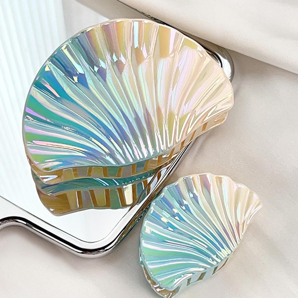 Hair Claw Clip Large Seashells Headgear Hair Claw Clamp Elegant Seashells Hair Holder Barrettes Strong Hold for Girls