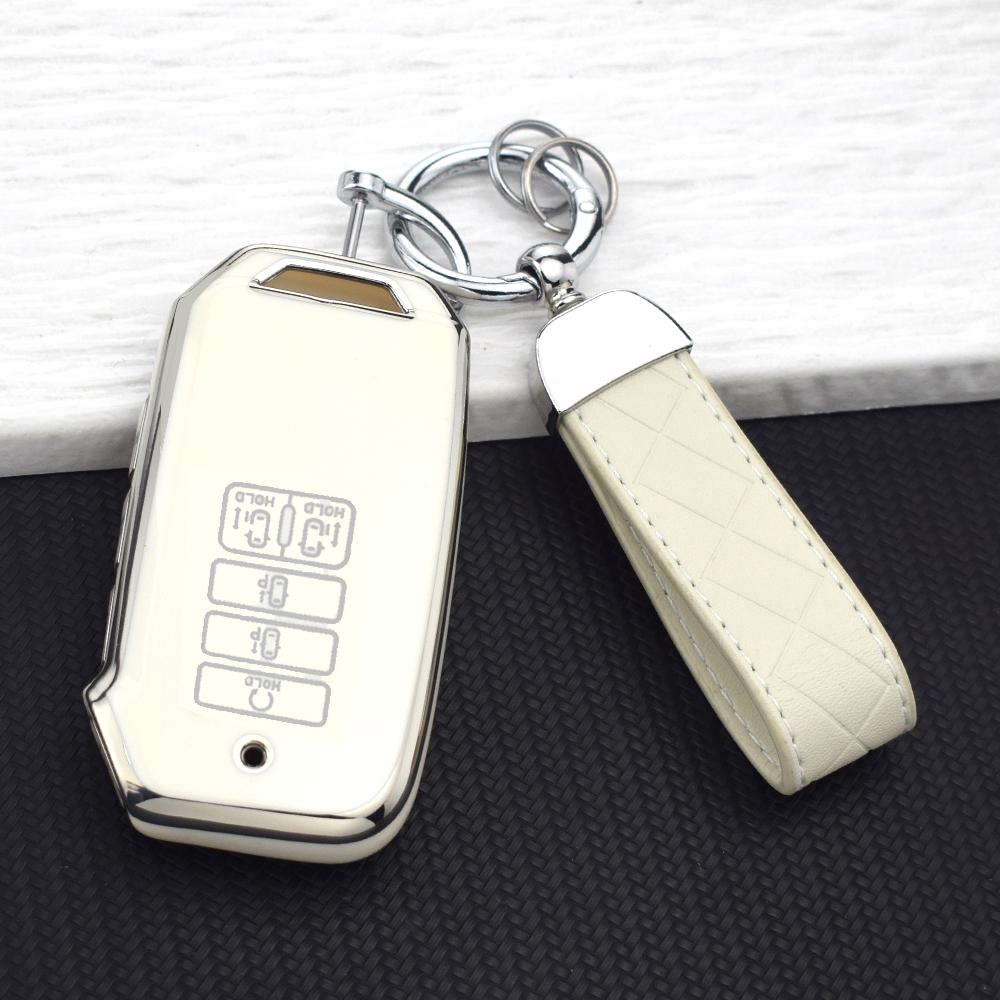9 Buttons Tpu Car Key Case Cover Fob Shell For Kia K8 K5 Dl3 Ev6 Sorento Mq4 Carnival Sedona K7 V6 Scratch-Resistant Key Cases