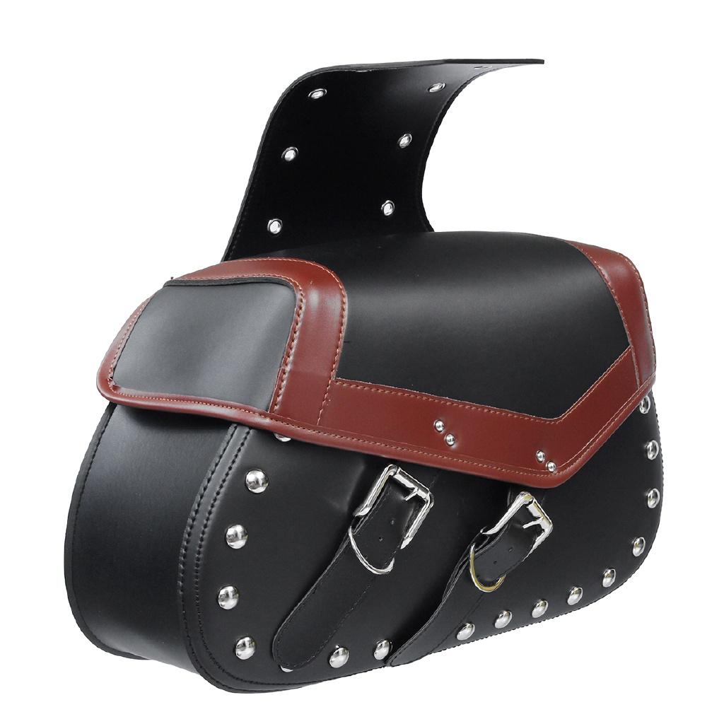Bike Side Storage Fork Tool Pouch for Harley for Honda 1 Pair 2pcs Universal Motorcycle Saddle Bags