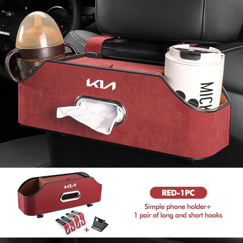 Car Seat Organizer Multi-Pocket Travel Drinks Holder Auto Decorative Accessories For KIA Stinger Optima Cerato Soul Venga Forte Dmjp20