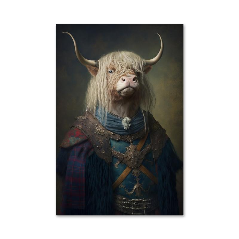 

Аристократический постер с животными в стиле ретро, лев, жираф, кошка, печать на холсте, настенные художественные картины для украшения гостиной и дома 21x30cm No Framed