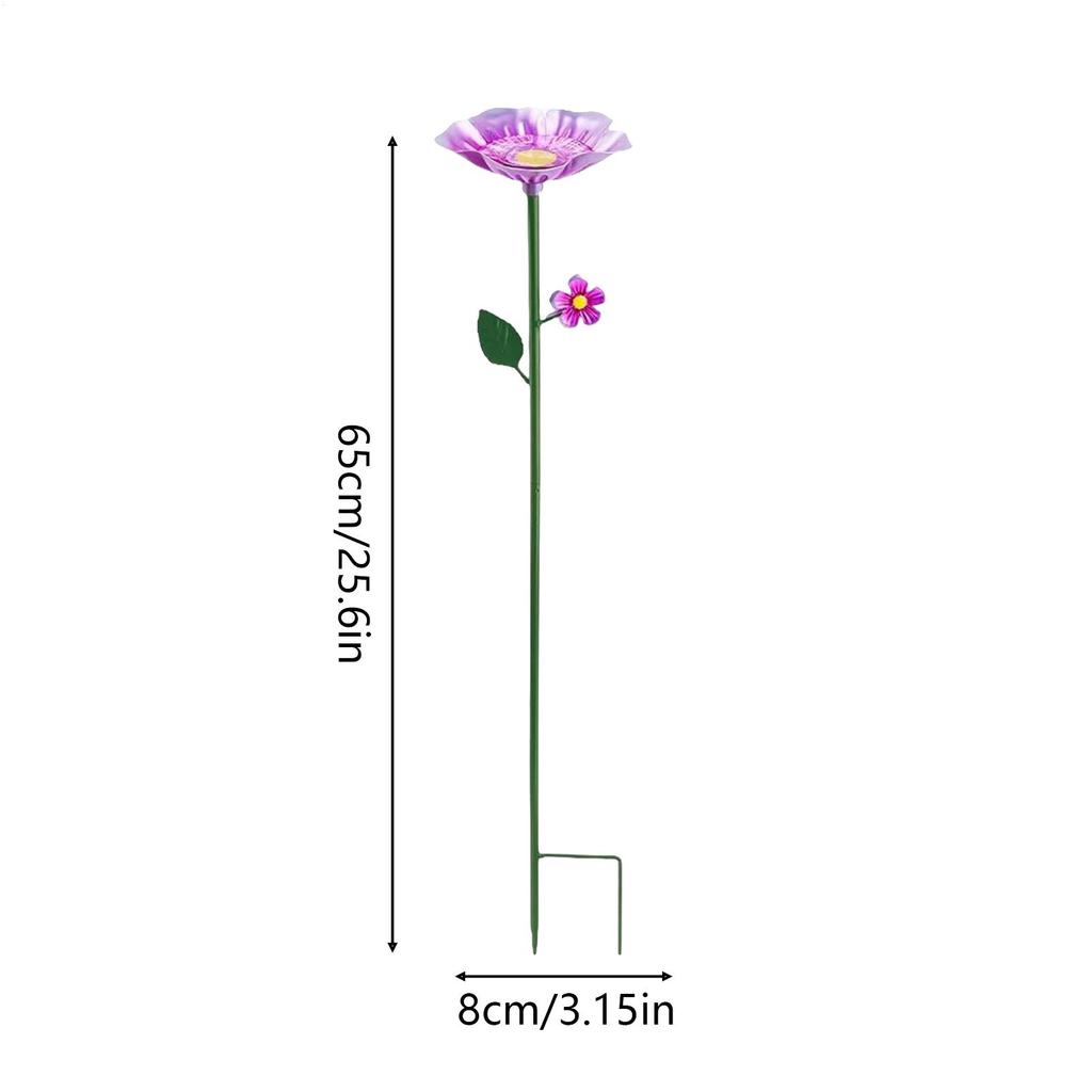 Bee Watering Station Flower Shaped Bird Bath Garden Feeder Backyard Hummingbird Drinker For Lawn Patio Balcony Farm Landscape