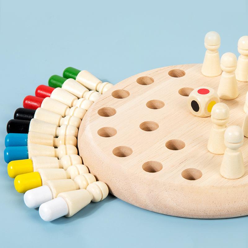 Children's Toys Puzzle Early Education Memory Chess Kindergarten Brain Training Concentration Parent-child Interaction Wooden Game Chess