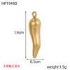 3PCS/LOT CARLIDANA Gold Plated Stainless Steel Charms, Cute 3D Mushroom Candy Fruit Pendants for DIY Bracelet Earring Jewelry