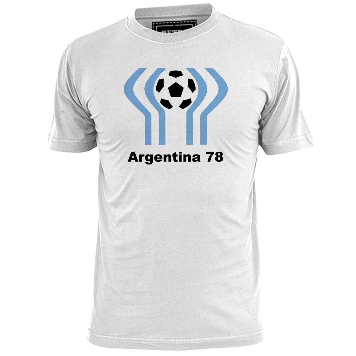 Mens Argentina 78 World Cup Inspired T shirt Footy Football Soccer M