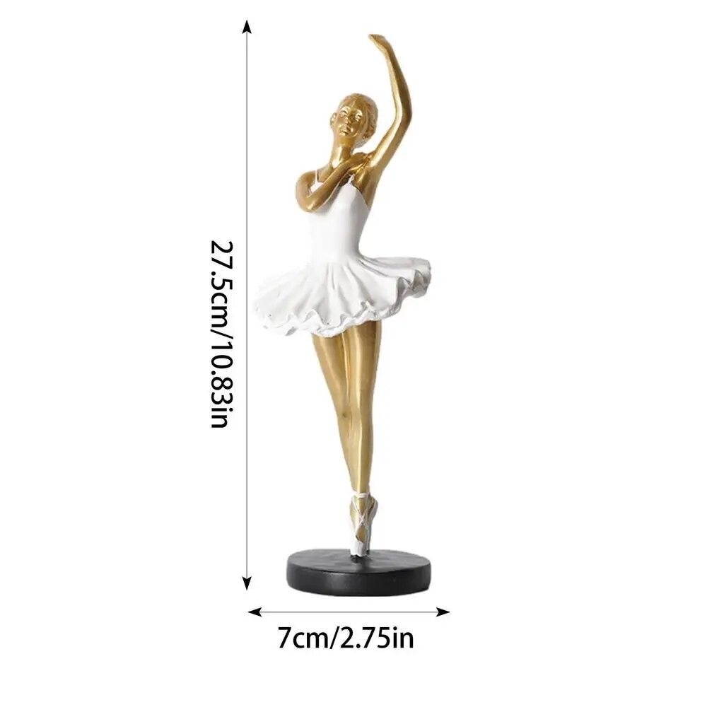 Handmade Ballet Girl Ornaments Painted Abstract Art Sculpture  Souvenirs Gifts