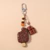New Simulation Popsicle Ice Cream Keychain Chocolate Key Ring Pendant for Women Girls Handbag Decor DIY Kid's Jewelry Gifts