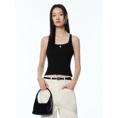 Peacebird Women's Colorblock Knit Racerback Vest