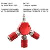 Pneumatic Couplers 3-Way Splitter For Air Tools 1 4 Inch NPT Hex Style Longer Life For M D I M Connectors 1 4 Inch Air Connector