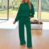 Women's Two Piece Outfits Long Sleeve Pullover Hoodie Wide Leg Pants Tracksuit Sets Fall Casual Lounge Sweatsuit