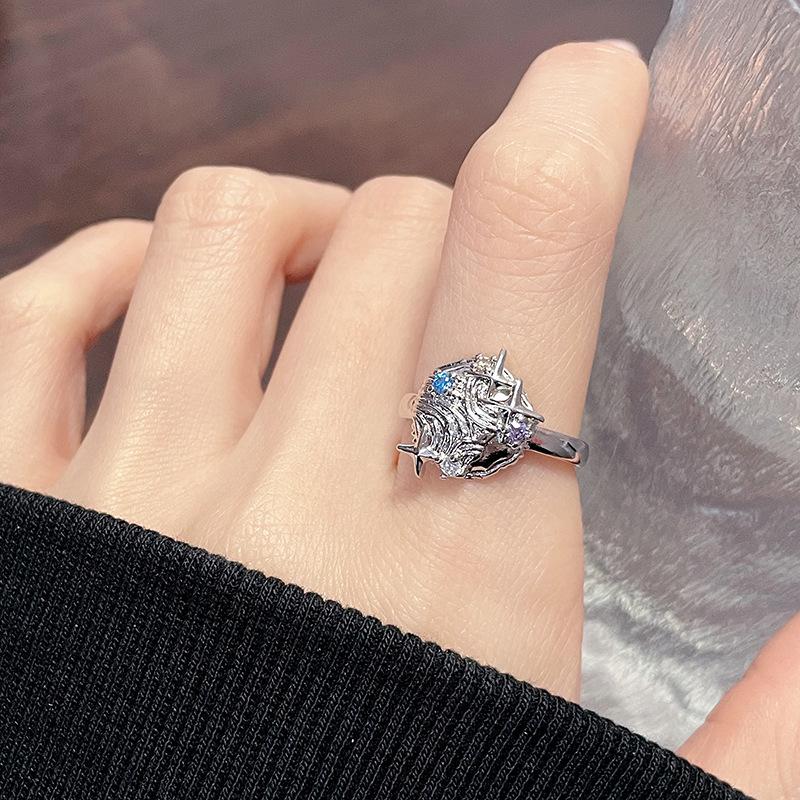 Neues Nischendesign Liebe Stern Schmetterling Öffnungsring Licht Luxus Hoher Sinn Kalter Wind Zirkonring