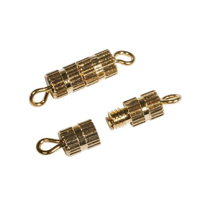 Fermoir à visser Doré 4x16mm 3 pièces