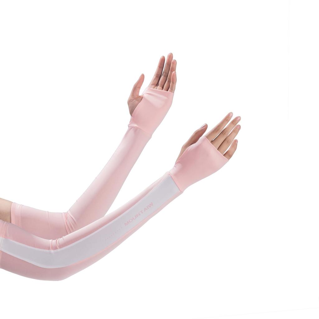 Ice Silk Sun Protection Arm Sleeves for Women - UV-Resistant, Breathable, and Cooling for Outdoor Cycling