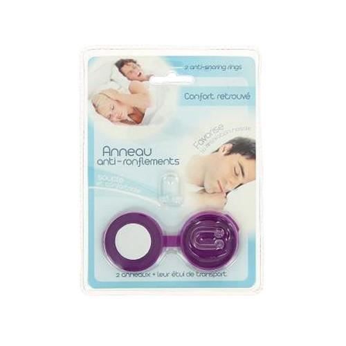 Bague anti-ronflements - Universelle - Silicone souple - Placée dans les narines - Réduit les ronflements