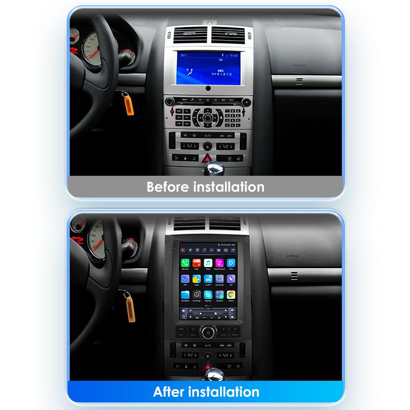 Hizpo 9.7 AI Wireless CarPlay Android Auto Car Radio for Peugeot 407 SW CC 2004-2011 Stereo Multimedia GPS Head Unit Screen WIFI  Intelligent Screen