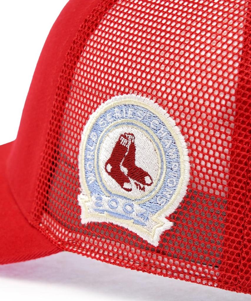 Emelbi Signature Patch Mesh Cap Bos (L.Red)