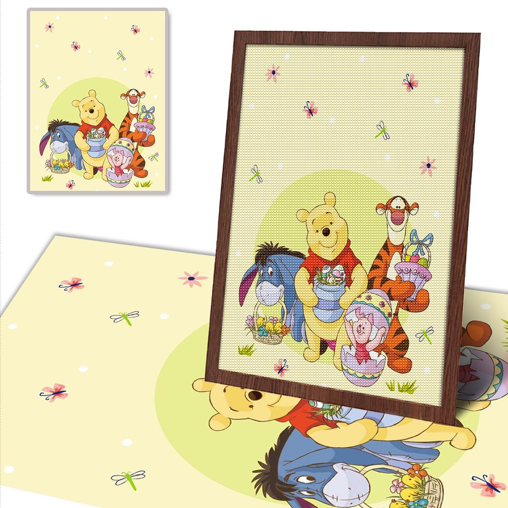 DIY Diamond Painting Winnie The Pooh Cross Stitch Kit Mosaic Art Diamond Painting Full Circle Diamond Home Decoration