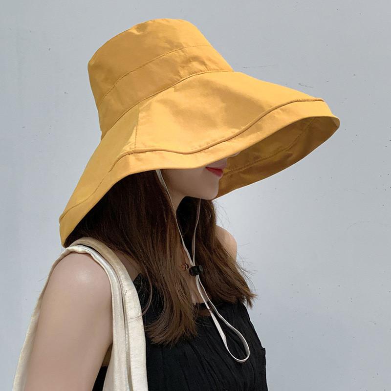 Wide Brim Stylish Summer Sun Protection Fishermans Hat For Women In Trendy Colors