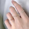925 Silver Fashion V-Shaped Zircon Shiny Thin Ring for Women Anniversary Party Personalized High Quality Fine Jewelry
