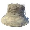Summer mesh sequined bucket hat women's fashion French Hepburn wind beach vacation sunshade sunscreen mom sun hat