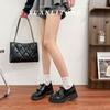 Small man thick-soled heightened single shoes wear high-end 2025 Korean version Mary Jane shoes women's campus style uniform leather shoes