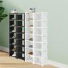 high quality1pc 4/6/8-Tier Space-Saving Metal Shoe Rack - Dustproof, Suitable for Entryway, Bedroom and Dorm Storage
